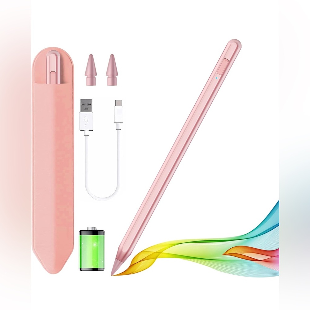 Stylus Pen for iPad 2018-2025 with Palm Rejection, Apple Pencil for Pad11th/10th